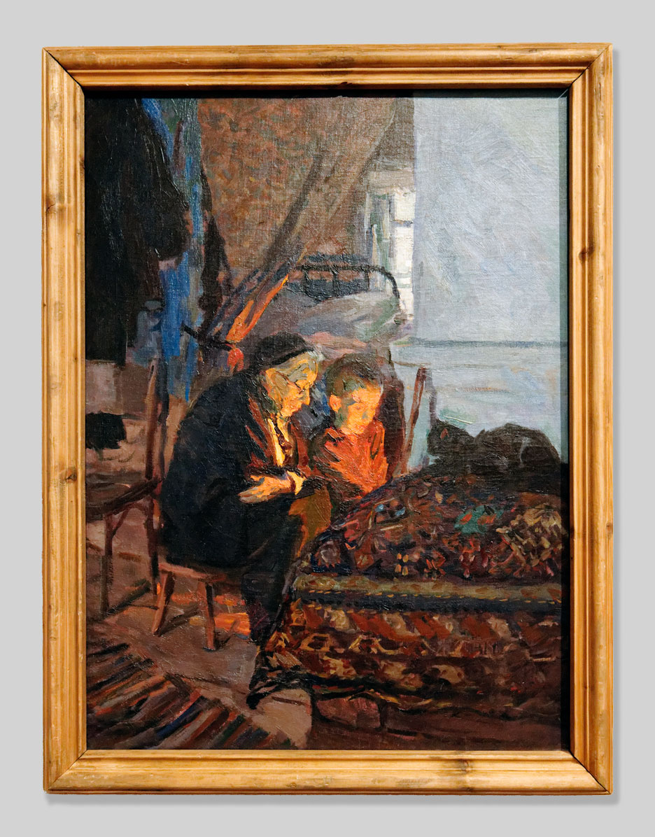  Картина Аркадия Александровича Пластова (1893—1972) «В сумерках» (1944 г.)